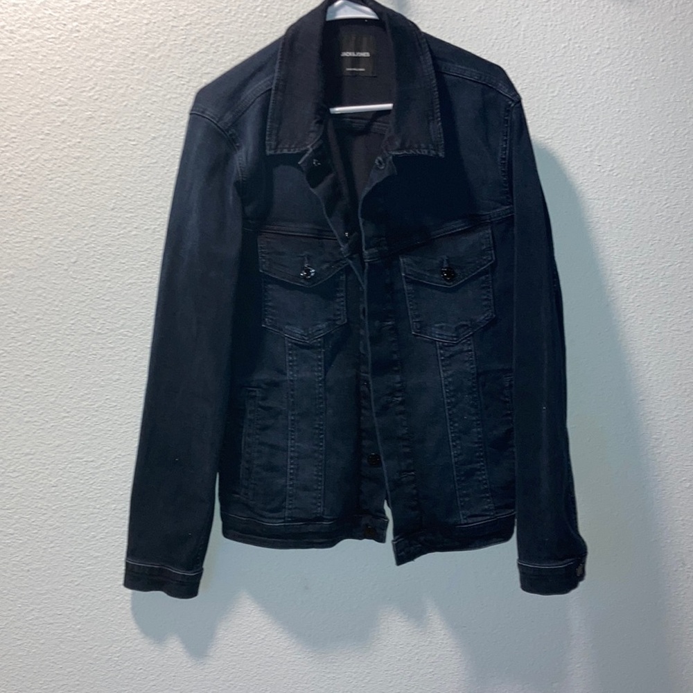 Faded black jean jacket